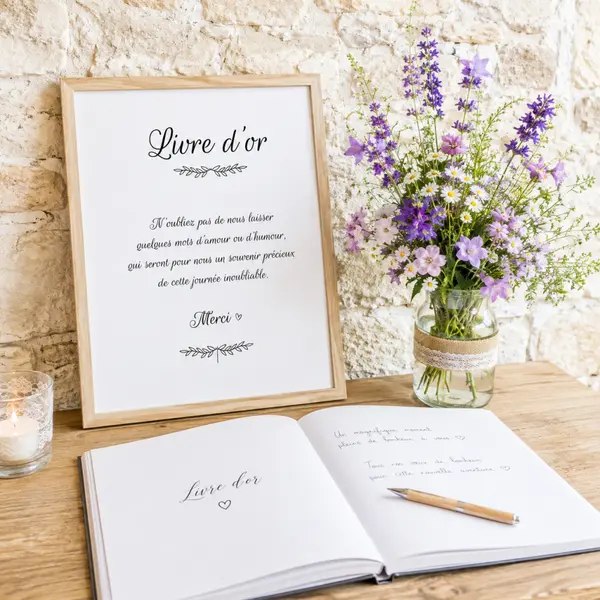 Affiche pour mariage, pancarte livre d'or, décoration de mariage - affiche numérique à imprimer