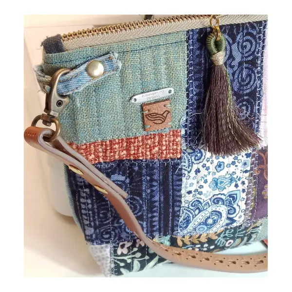Sac à bandoulière en tissu recyclé