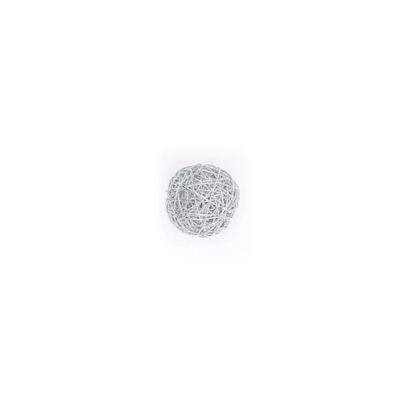 Boule en fil métallique argenté