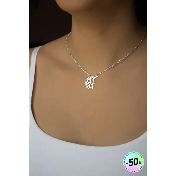 Collier "lunaria" code : destock50 argent 925 43 cm bijoux femme assembler mains (a267)