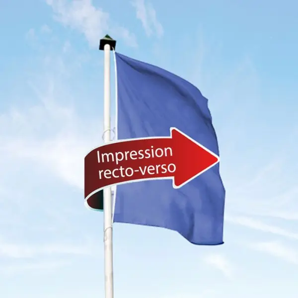 Drapeau personnalisé recto-verso