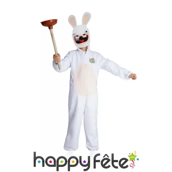 Costume de Lapin Crétins pour enfant avec masque