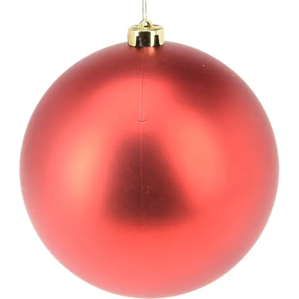 12 Boules de Noël incassable 18 cm rouge