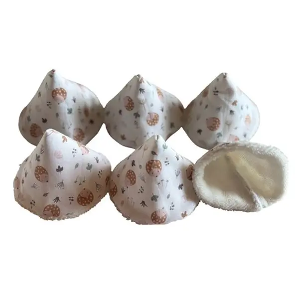 Lot de 6 tipis pare pipi blancs et hérissons