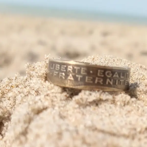 Bague pièce de monnaie " marianne "