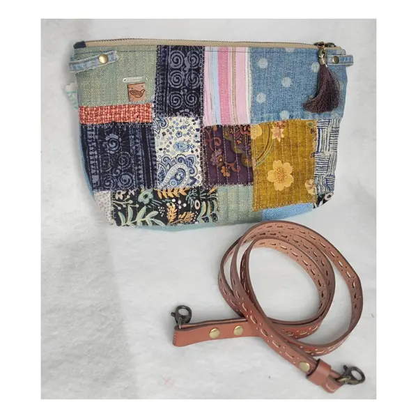 Sac à bandoulière en tissu recyclé