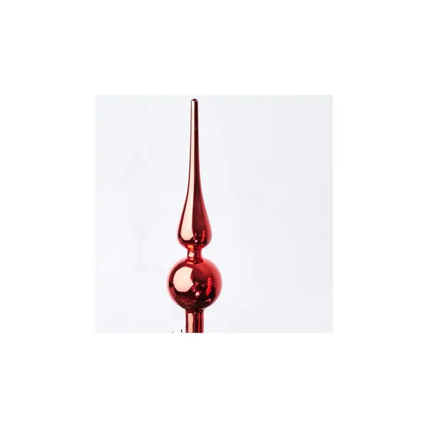 Cimier verre, rouge brillant