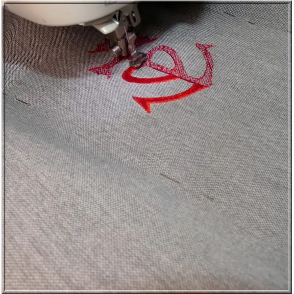 Croix de camargue : fichier broderie machine