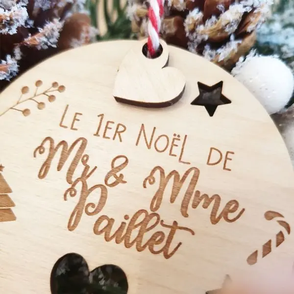 Décoration sapin Notre premier Noël ! Spécial jeunes mariés !