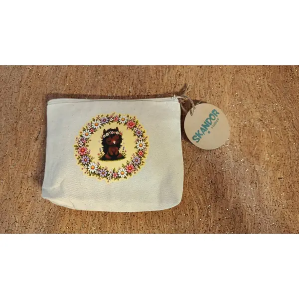 Trousse plate cheval fleuri