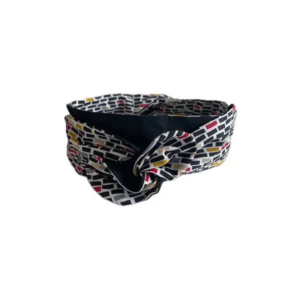 Bandeau cheveux rigide femme graphique multicolore