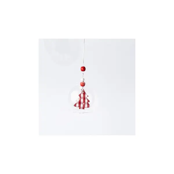 3 Boules en verre avec suspension