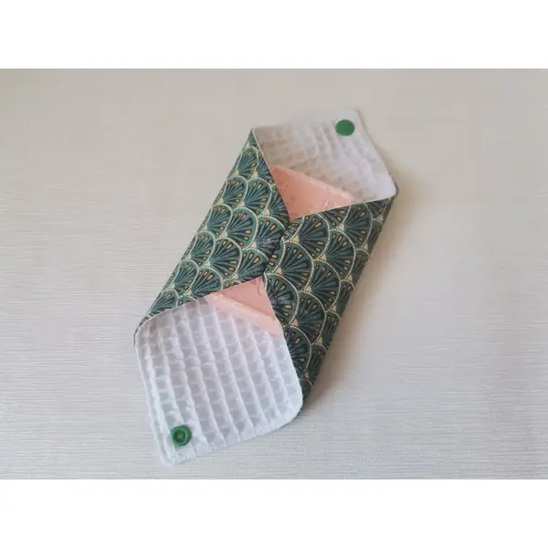 Pochette à savon tissus imprimé et doublée nid d'abeilles