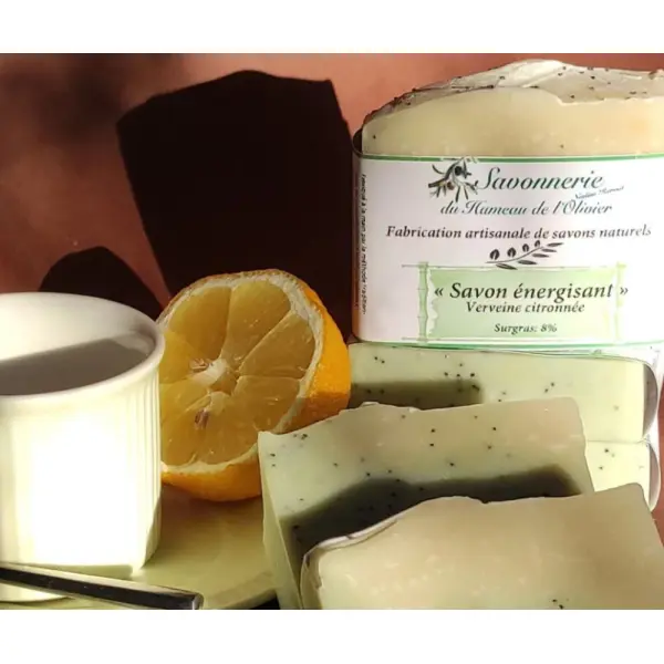 Savon énergisant verveine citronnée.