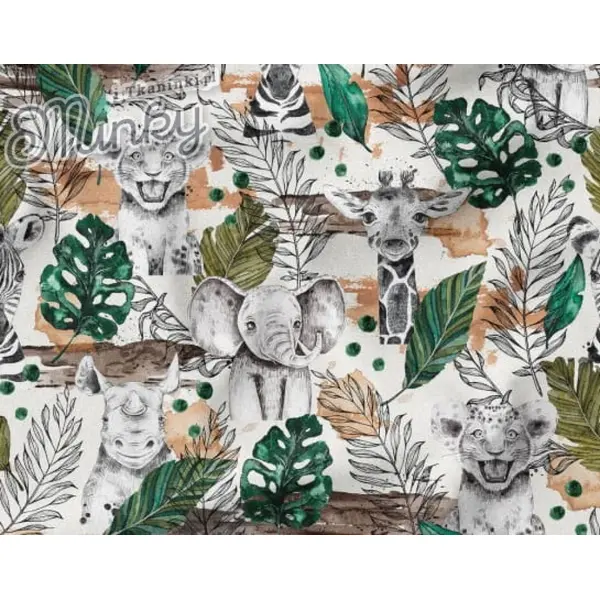 Applique murale enfant jungle safari – animaux savane – déco chambre bébé