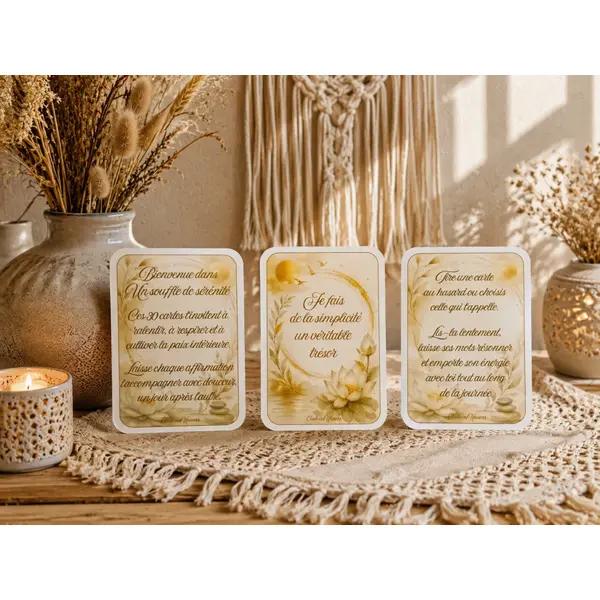 Lot de 30 cartes d'affirmations positives – développement personnel – cartes de motivation et de bien-être