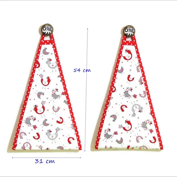 Range plateau ou porte plateau mural cuisine pour plateau rectangulaire, motifs jolies poules