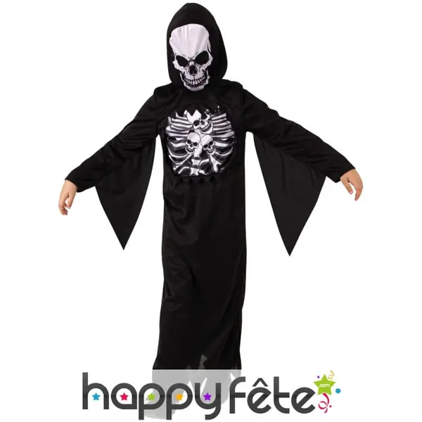 Déguisement de spectre squelette pour enfant