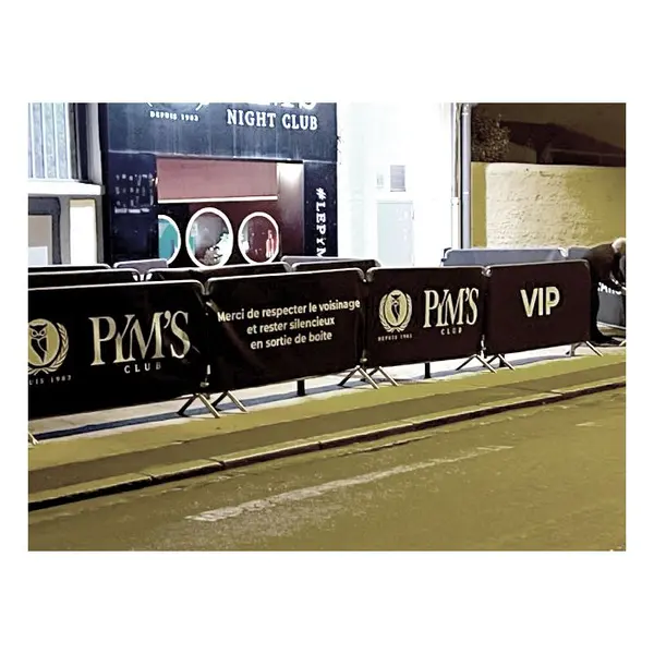 Housse pour barrière de sécurité PVC Standard