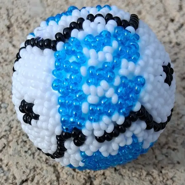 Boule alphabet en perles – lettre b personnalisable