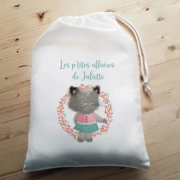 Pochon personnalisable Chat