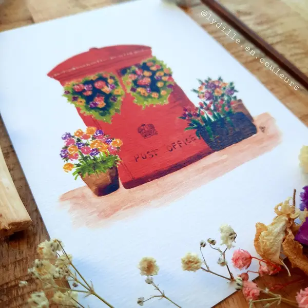 Tirage sur papier texturé 300g, 10,5*14,8cm (a6), post office