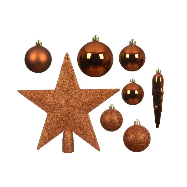 Boules plastiques cidre paillettes