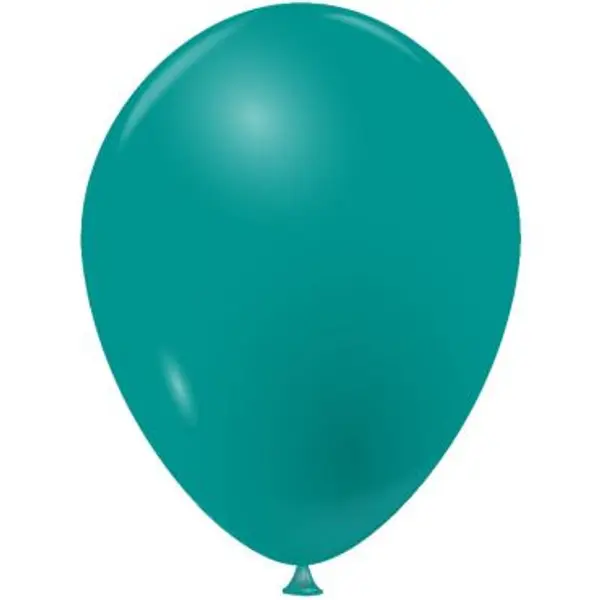 20 Ballons de Baudruche Opaques - Vert Jade