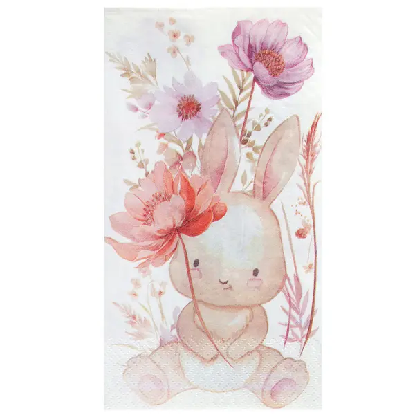 Serviettes en Papier Lapin de Pâques
