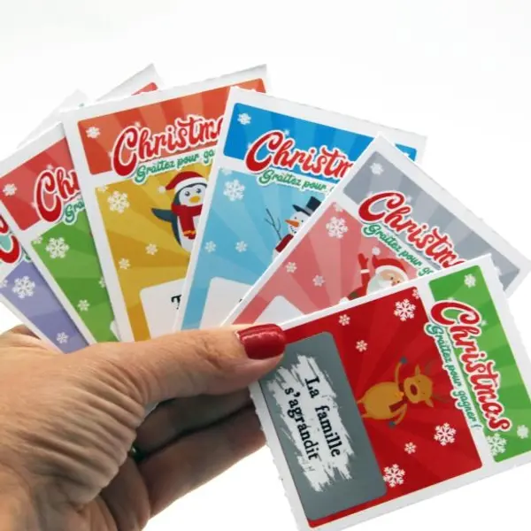 Ticket jeu à gratter "Christmas" - Spécial Noël