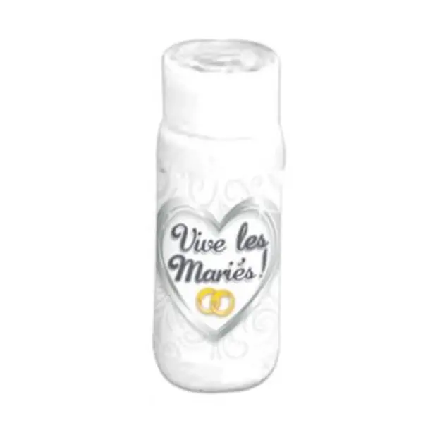Tube à bulles "Vive les Mariés"