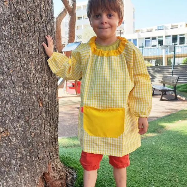 Blouse tablier écolier sans personnalisation . Couleur au choix - 3 tailles
