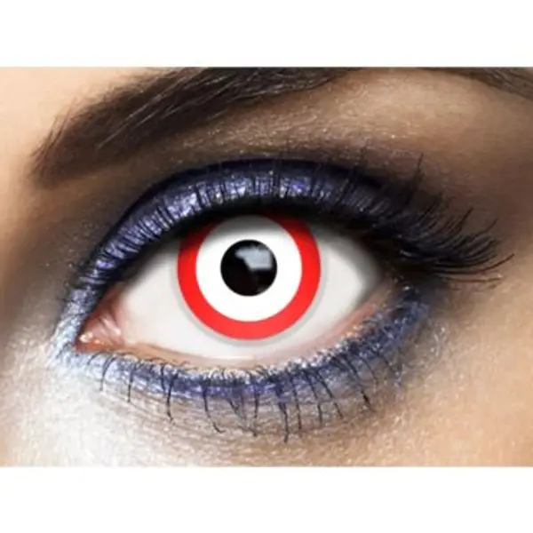 Lentilles " Saw " - Blanc (sans correction) - 1 an