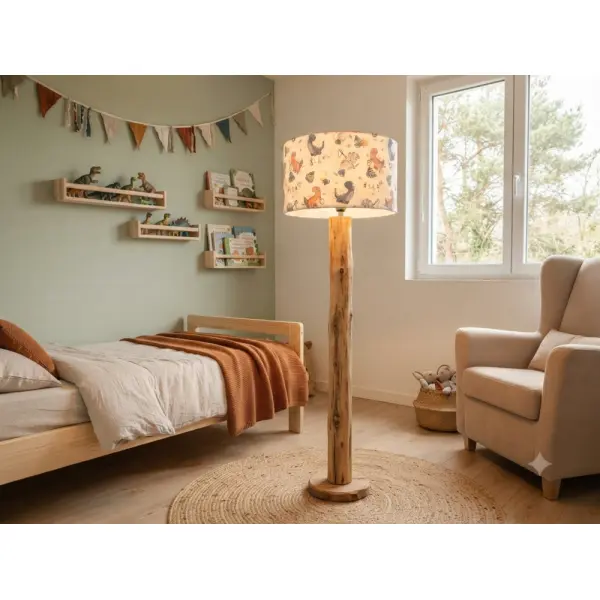 Abat-jour enfant dinosaures – déco chambre bébé, garçon, préhistoire, aventure, nature, cadeau anniversaire