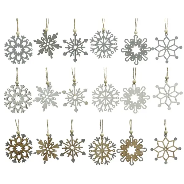 18 Flocons de neige à paillettes