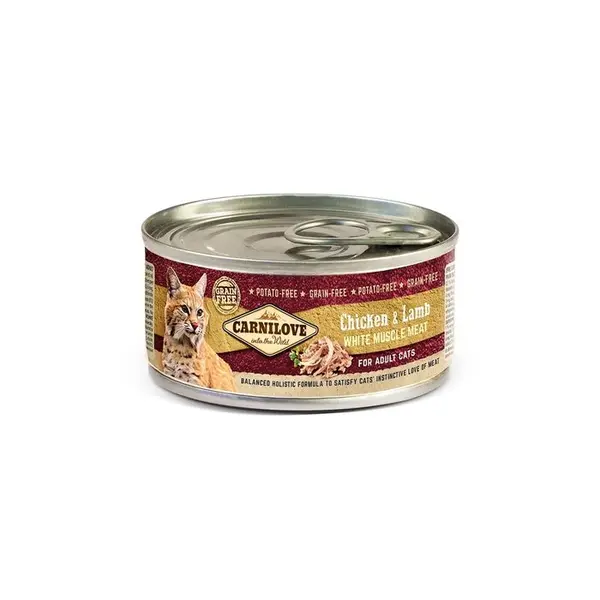 Pâtée pour chat au poulet & agneau 100g