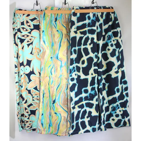 Pantalon léger motif tropical