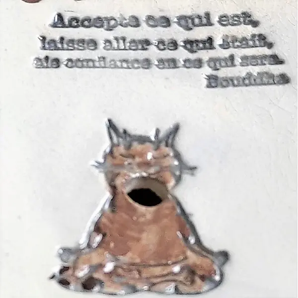 Porte savonn carré en céramique émaillée