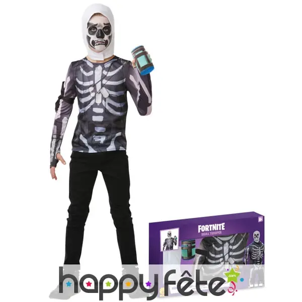Costume de Skull Trooper pour ado, en coffret