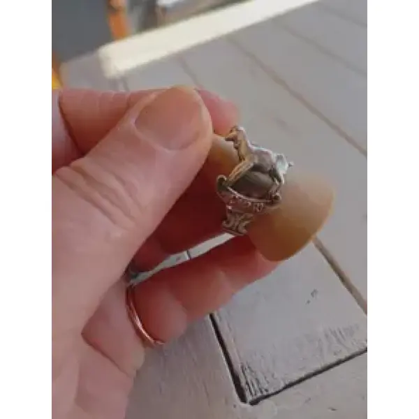 Bague, manche de cuillère "capri"