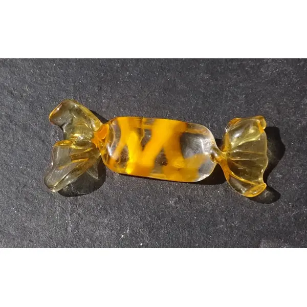 Bonbon décoratif verre filé, lampwork, verre de murano, deco.0107