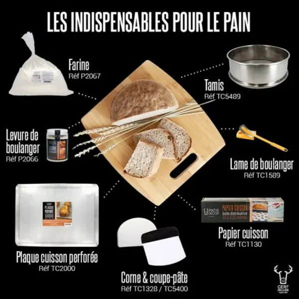 Plaque à baguettes perforée antiadhésive 4 baguettes