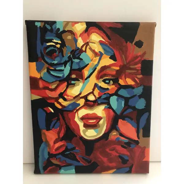 Tableau toile tendue peinture acrylique réf 9097