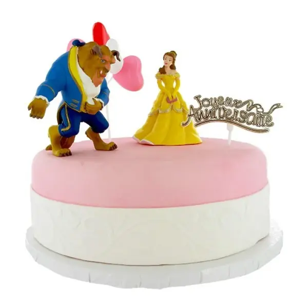 Kit décor Gâteau La Belle et la Bête