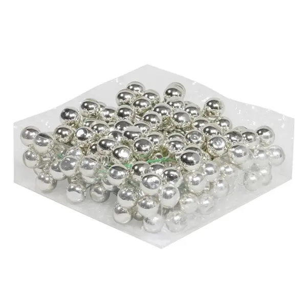 Boules de Noël classiques argent