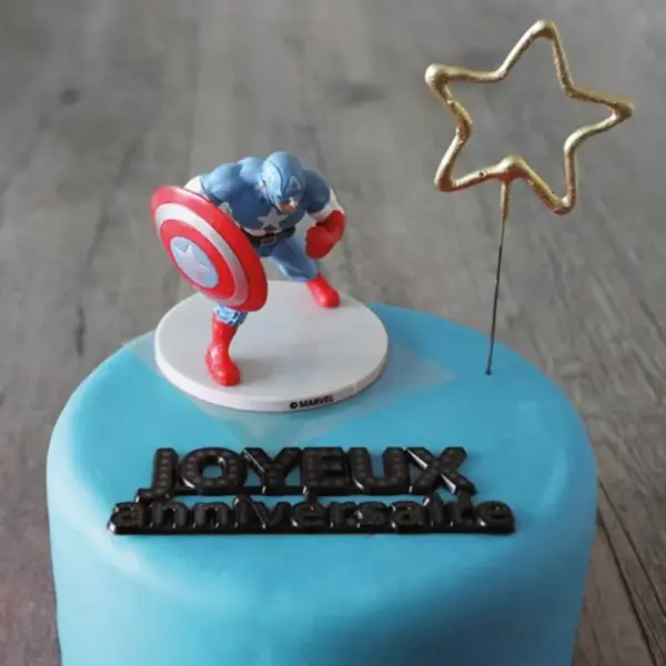 Kit décor gâteau Captain America
