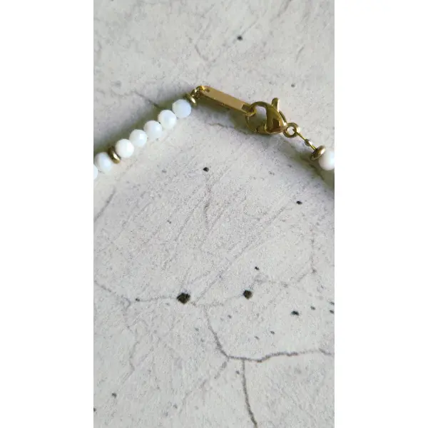 Collier perles nacre naturelles