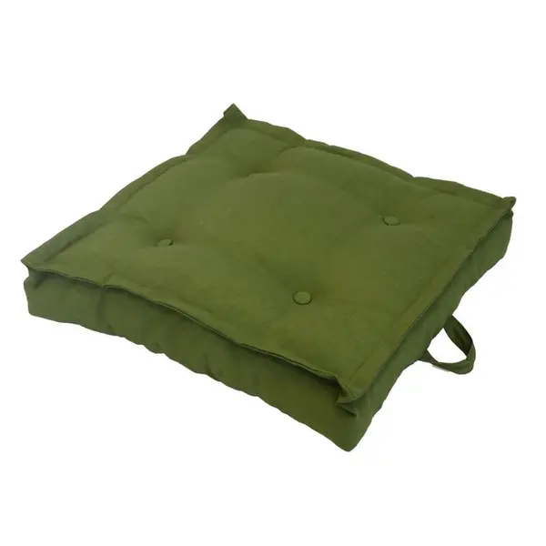 Coussin de sol Tatami T3 : coloris vert mousse, 66x66x15cm
