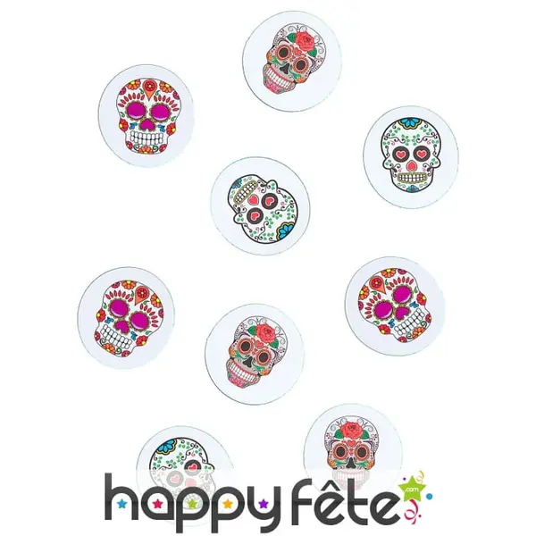 9g de confettis de table Dia de los muertos