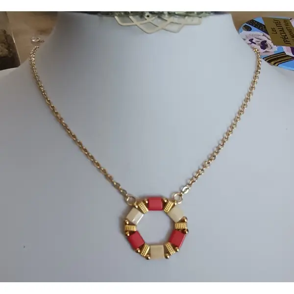 Collier perles tila a693